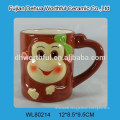 Grateful monkey design ceramic water cup